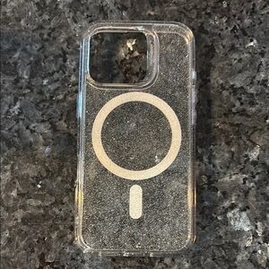 Silver iPhone 16 Pro Case with MagSafe Compatibility and Durable Design